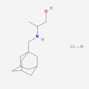 molecular formula C14H26ClNO B5106183 2-[(1-adamantylmethyl)amino]-1-propanol hydrochloride 