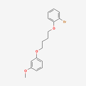 molecular formula C17H19BrO3 B5106188 1-bromo-2-[4-(3-methoxyphenoxy)butoxy]benzene 