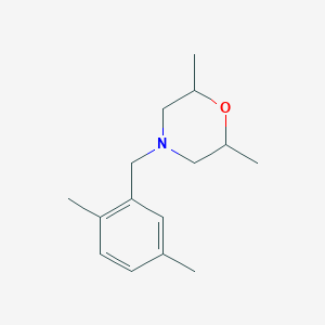 molecular formula C15H23NO B5106191 4-(2,5-dimethylbenzyl)-2,6-dimethylmorpholine 