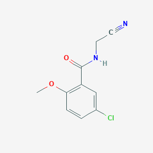 molecular formula C10H9ClN2O2 B5106201 5-chloro-N-(cyanomethyl)-2-methoxybenzamide 