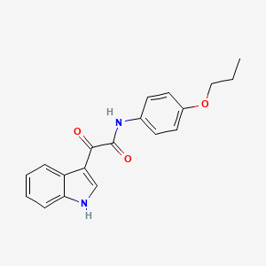 2-(1H-indol-3-yl)-2-oxo-N-(4-propoxyphenyl)acetamide