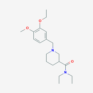 molecular formula C20H32N2O3 B5106242 1-(3-ethoxy-4-methoxybenzyl)-N,N-diethyl-3-piperidinecarboxamide 