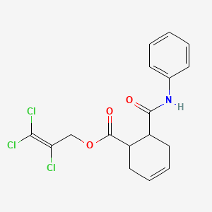 molecular formula C17H16Cl3NO3 B5106277 2,3,3-trichloro-2-propen-1-yl 6-(anilinocarbonyl)-3-cyclohexene-1-carboxylate 