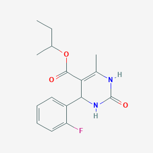 sec-butyl 4-(2-fluorophenyl)-6-methyl-2-oxo-1,2,3,4-tetrahydro-5-pyrimidinecarboxylate