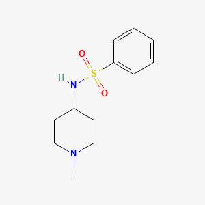 molecular formula C12H18N2O2S B5106431 N-(1-methyl-4-piperidinyl)benzenesulfonamide 