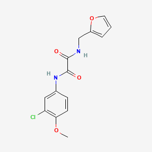 molecular formula C14H13ClN2O4 B5106440 N-(3-chloro-4-methoxyphenyl)-N'-(2-furylmethyl)ethanediamide 