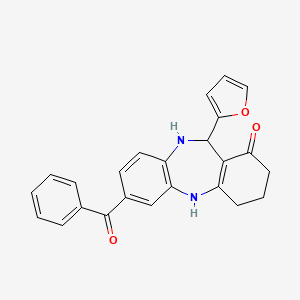 7-benzoyl-11-(2-furyl)-2,3,4,5,10,11-hexahydro-1H-dibenzo[b,e][1,4]diazepin-1-one