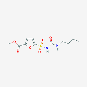 molecular formula C11H16N2O6S B5106455 methyl 5-({[(butylamino)carbonyl]amino}sulfonyl)-2-furoate 