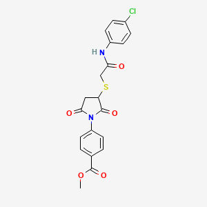 methyl 4-[3-({2-[(4-chlorophenyl)amino]-2-oxoethyl}thio)-2,5-dioxo-1-pyrrolidinyl]benzoate