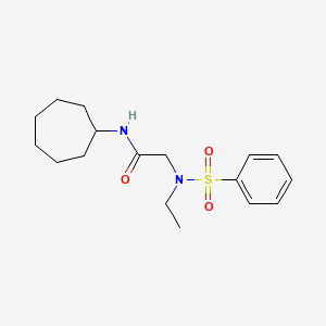 N~1~-cycloheptyl-N~2~-ethyl-N~2~-(phenylsulfonyl)glycinamide