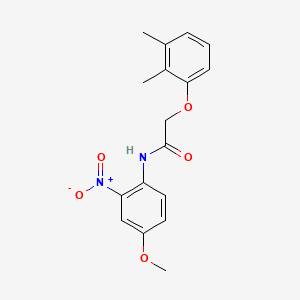 molecular formula C17H18N2O5 B5106610 2-(2,3-dimethylphenoxy)-N-(4-methoxy-2-nitrophenyl)acetamide 