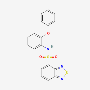 molecular formula C18H13N3O3S2 B5106613 N-(2-phenoxyphenyl)-2,1,3-benzothiadiazole-4-sulfonamide 