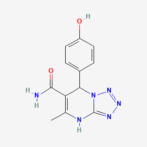 molecular formula C12H12N6O2 B5106636 7-(4-hydroxyphenyl)-5-methyl-4,7-dihydrotetrazolo[1,5-a]pyrimidine-6-carboxamide 