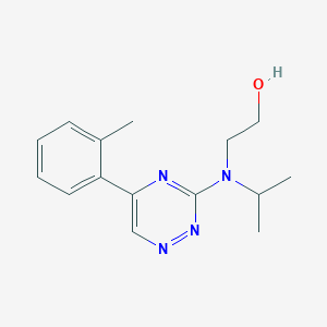 molecular formula C15H20N4O B5106642 2-{isopropyl[5-(2-methylphenyl)-1,2,4-triazin-3-yl]amino}ethanol 