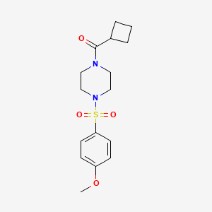 molecular formula C16H22N2O4S B5106665 1-(cyclobutylcarbonyl)-4-[(4-methoxyphenyl)sulfonyl]piperazine 