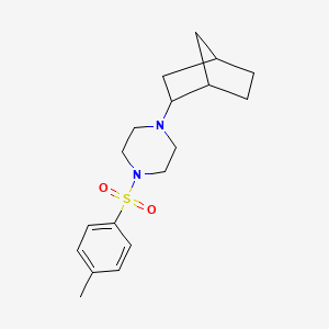 molecular formula C18H26N2O2S B5106683 1-bicyclo[2.2.1]hept-2-yl-4-[(4-methylphenyl)sulfonyl]piperazine 
