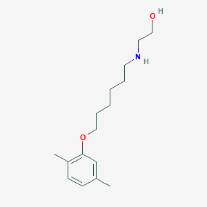 molecular formula C16H27NO2 B5106690 2-{[6-(2,5-dimethylphenoxy)hexyl]amino}ethanol 