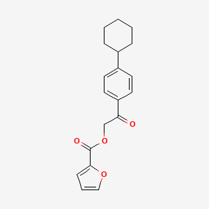 2-(4-cyclohexylphenyl)-2-oxoethyl 2-furoate