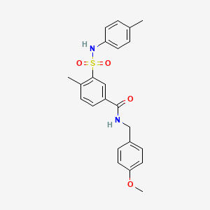 N-(4-methoxybenzyl)-4-methyl-3-{[(4-methylphenyl)amino]sulfonyl}benzamide