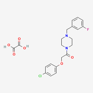 1-[(4-chlorophenoxy)acetyl]-4-(3-fluorobenzyl)piperazine oxalate