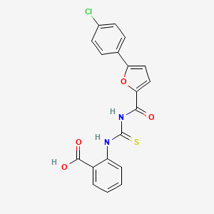 2-[({[5-(4-chlorophenyl)-2-furoyl]amino}carbonothioyl)amino]benzoic acid