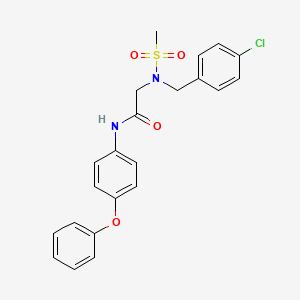 N~2~-(4-chlorobenzyl)-N~2~-(methylsulfonyl)-N~1~-(4-phenoxyphenyl)glycinamide