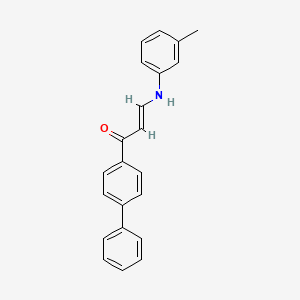 1-(4-biphenylyl)-3-[(3-methylphenyl)amino]-2-propen-1-one