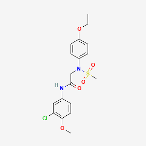 N~1~-(3-chloro-4-methoxyphenyl)-N~2~-(4-ethoxyphenyl)-N~2~-(methylsulfonyl)glycinamide