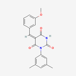 1-(3,5-dimethylphenyl)-5-(3-methoxybenzylidene)-2,4,6(1H,3H,5H)-pyrimidinetrione