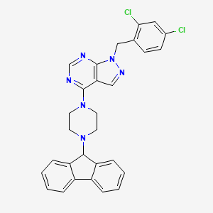 molecular formula C29H24Cl2N6 B5106984 1-(2,4-dichlorobenzyl)-4-[4-(9H-fluoren-9-yl)-1-piperazinyl]-1H-pyrazolo[3,4-d]pyrimidine 