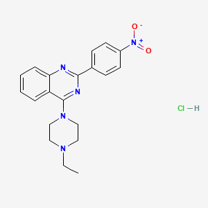molecular formula C20H22ClN5O2 B5106999 4-(4-ethyl-1-piperazinyl)-2-(4-nitrophenyl)quinazoline hydrochloride 