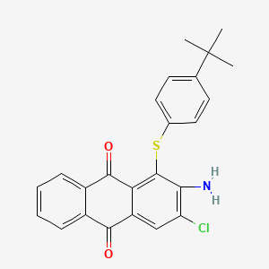 molecular formula C24H20ClNO2S B5107005 2-amino-1-[(4-tert-butylphenyl)thio]-3-chloroanthra-9,10-quinone 