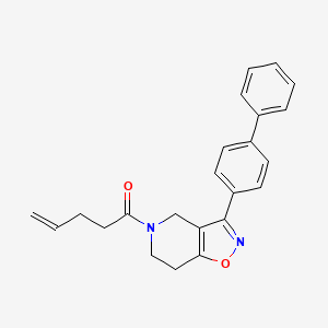 molecular formula C23H22N2O2 B5107021 3-(4-biphenylyl)-5-(4-pentenoyl)-4,5,6,7-tetrahydroisoxazolo[4,5-c]pyridine 