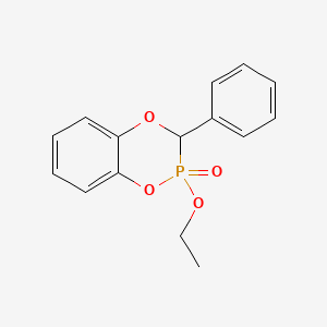 molecular formula C15H15O4P B5107046 2-ethoxy-3-phenyl-2,3-dihydro-1,4,2-benzodioxaphosphinine 2-oxide 