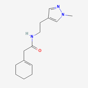 2-(1-cyclohexen-1-yl)-N-[2-(1-methyl-1H-pyrazol-4-yl)ethyl]acetamide