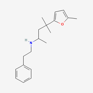 molecular formula C19H27NO B5107054 4-methyl-4-(5-methyl-2-furyl)-N-(2-phenylethyl)-2-pentanamine 
