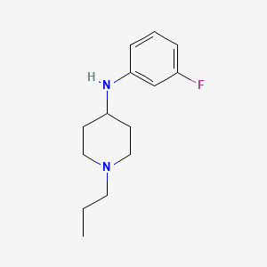 molecular formula C14H21FN2 B5107084 N-(3-fluorophenyl)-1-propyl-4-piperidinamine 