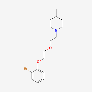molecular formula C16H24BrNO2 B5107093 1-{2-[2-(2-bromophenoxy)ethoxy]ethyl}-4-methylpiperidine 