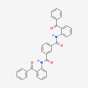 molecular formula C34H24N2O4 B5107143 N,N'-bis(2-benzoylphenyl)isophthalamide 