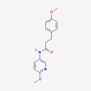 molecular formula C16H18N2O3 B5107191 3-(4-methoxyphenyl)-N-(6-methoxy-3-pyridinyl)propanamide 