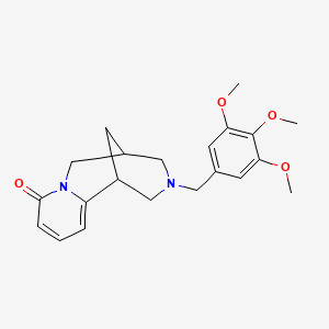 molecular formula C21H26N2O4 B5107192 11-(3,4,5-trimethoxybenzyl)-7,11-diazatricyclo[7.3.1.0~2,7~]trideca-2,4-dien-6-one 