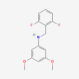 molecular formula C15H15F2NO2 B5107208 (2,6-difluorobenzyl)(3,5-dimethoxyphenyl)amine 