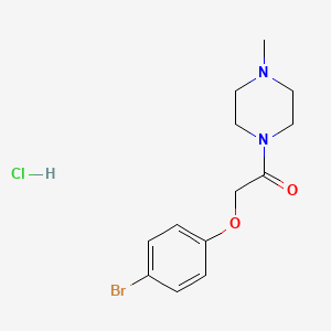 molecular formula C13H18BrClN2O2 B5107230 1-[(4-bromophenoxy)acetyl]-4-methylpiperazine hydrochloride 