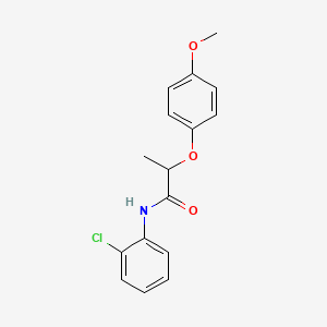 molecular formula C16H16ClNO3 B5107246 N-(2-chlorophenyl)-2-(4-methoxyphenoxy)propanamide CAS No. 6115-89-5