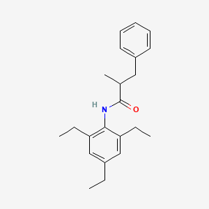 molecular formula C22H29NO B5107253 2-methyl-3-phenyl-N-(2,4,6-triethylphenyl)propanamide 