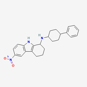 6-nitro-N-(4-phenylcyclohexyl)-2,3,4,9-tetrahydro-1H-carbazol-1-amine