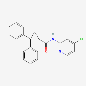 molecular formula C21H17ClN2O B5107273 N-(4-chloro-2-pyridinyl)-2,2-diphenylcyclopropanecarboxamide 