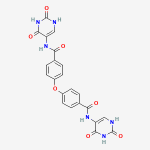 molecular formula C22H16N6O7 B5107295 4,4'-oxybis[N-(2,4-dioxo-1,2,3,4-tetrahydro-5-pyrimidinyl)benzamide] 