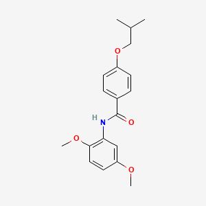 molecular formula C19H23NO4 B5107335 N-(2,5-dimethoxyphenyl)-4-isobutoxybenzamide 