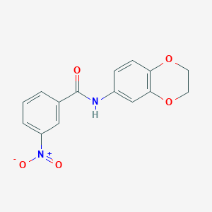 molecular formula C15H12N2O5 B5107352 N-(2,3-dihydro-1,4-benzodioxin-6-yl)-3-nitrobenzamide 